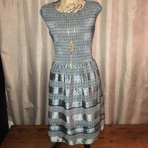 Max Studio boho stretch top silky play dress